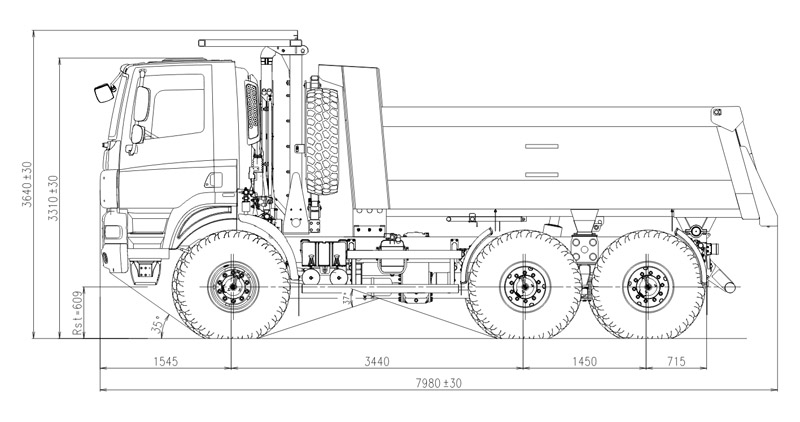 TATRA RIBALTABILE UNIVERSALE 8x8 Tatra_t158_8p5r36-341_tipper-dimensions