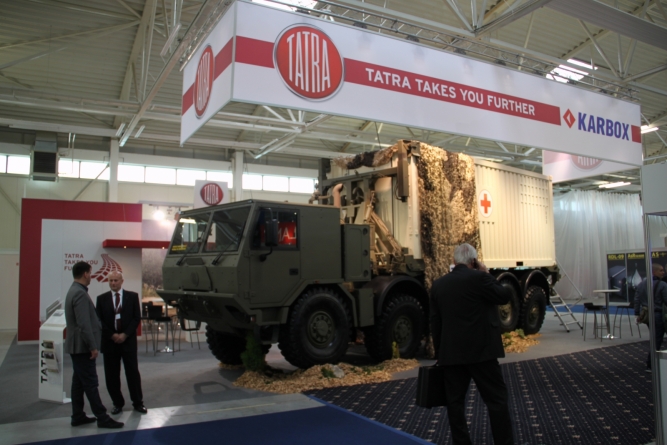 TATRA TRUCKS at IDEB 2014 exhibition in Bratislava